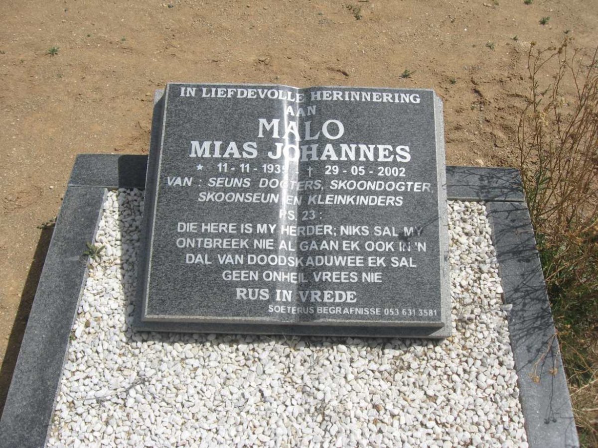 MALO Mias Johannes 1935-2002
