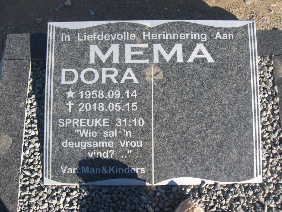 MEMA Dora 1958-2018