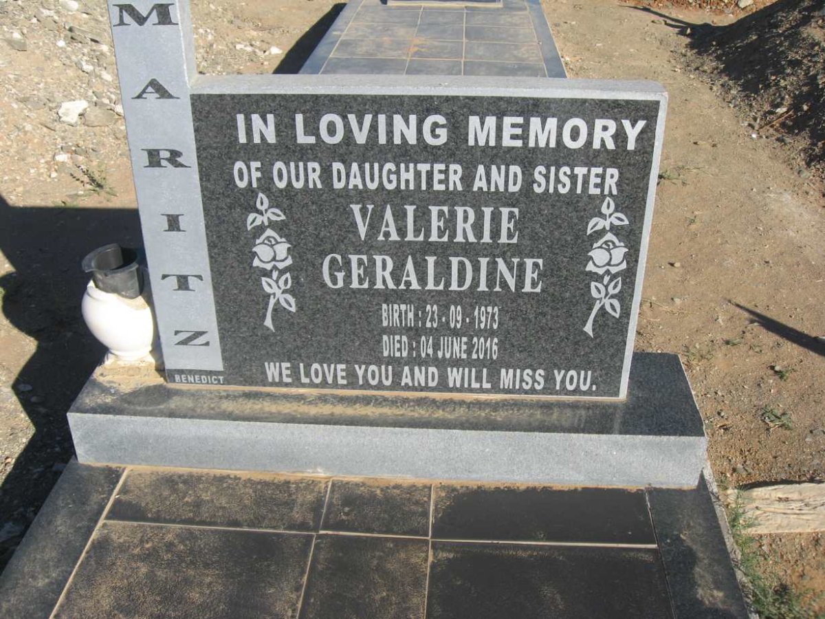 MARITZ Valerie Geraldine 1973-2016