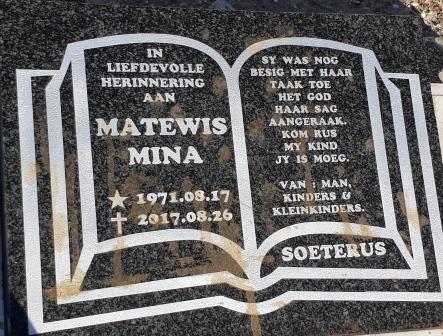 MATEWIS Mina 1971-2017