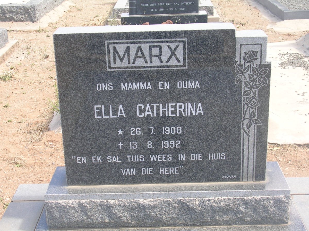 MARX Ella Catherina 1908-1992