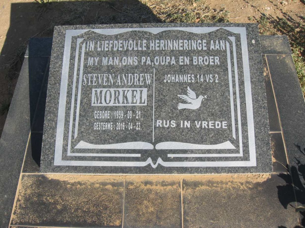 MORKEL Steven Andrew 1959-2016