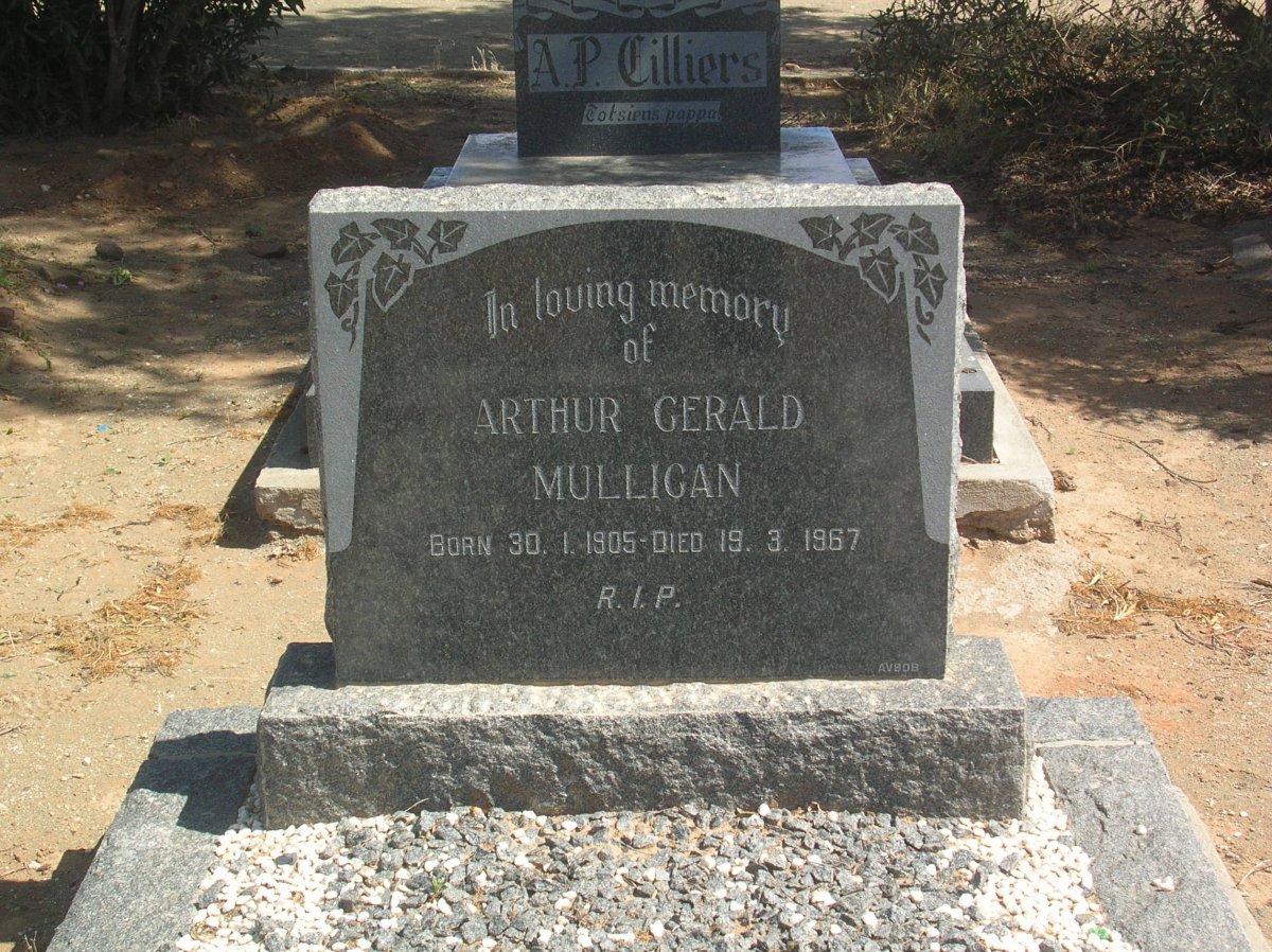 MULLIGAN Arthur Gerald 1905-1967