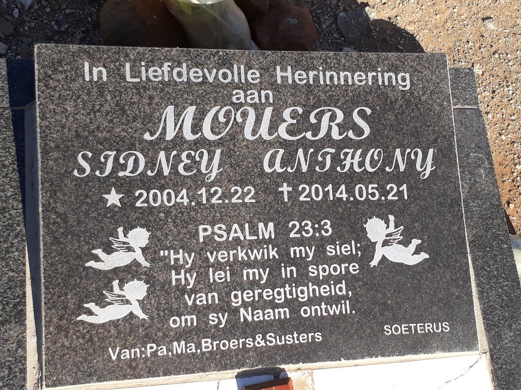 MOUERS Sidney Anthony 2004-2014