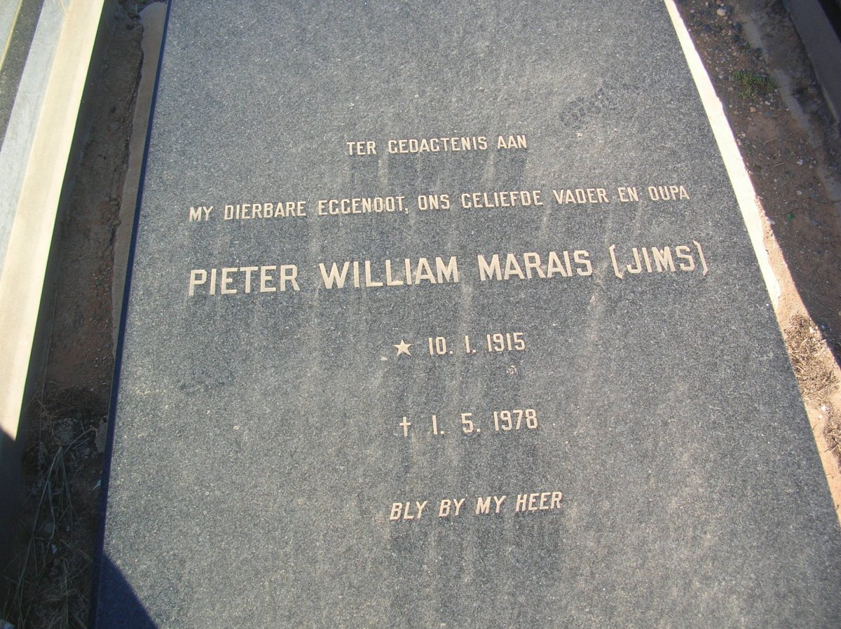 MARAIS Pieter William 1915-1978