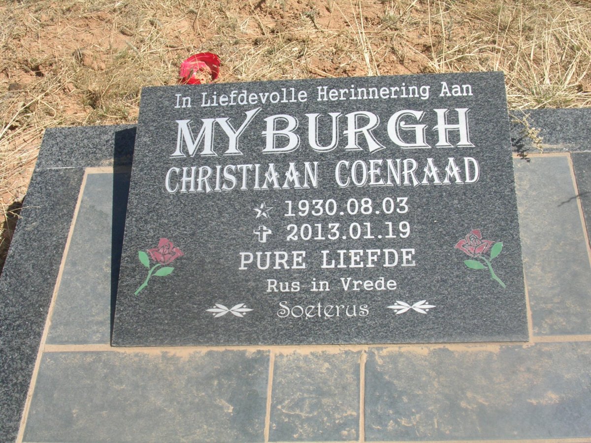 MYBURGH Christiaan Coenraad 1930-2013