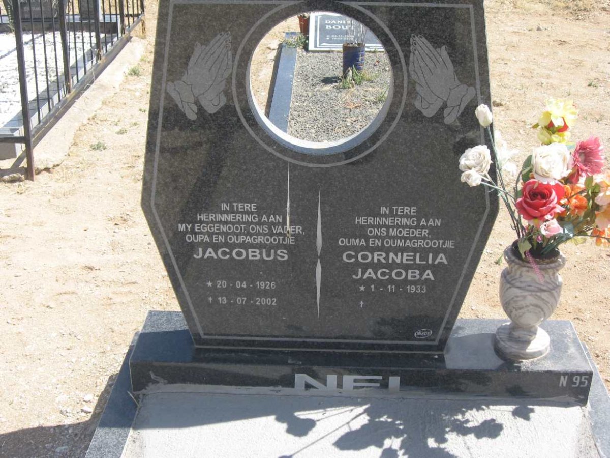 NEL Jacobus 1926-2002 &amp; Cornelia Jacoba 1933-