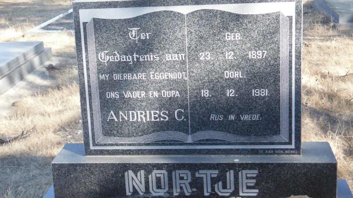NORTJE Andries C. 1897-1981