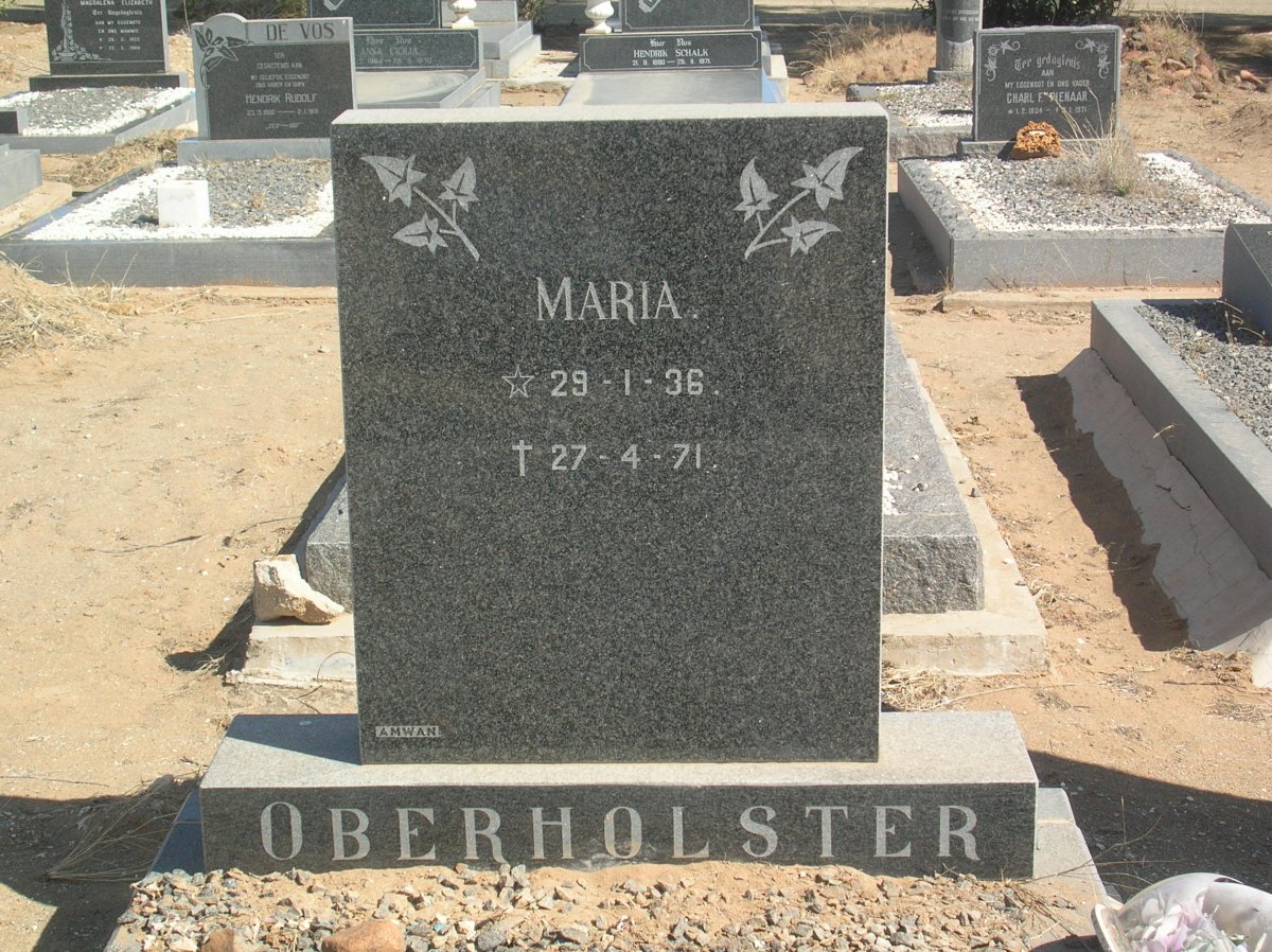 OBERHOLSTER Maria 1936-1971