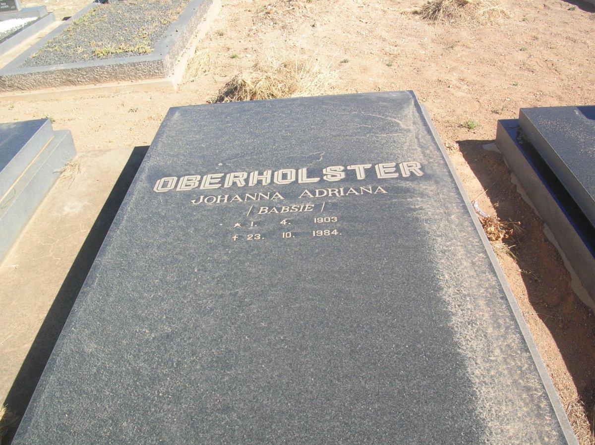OBERHOLSTER Johanna Adriana 1903-1984