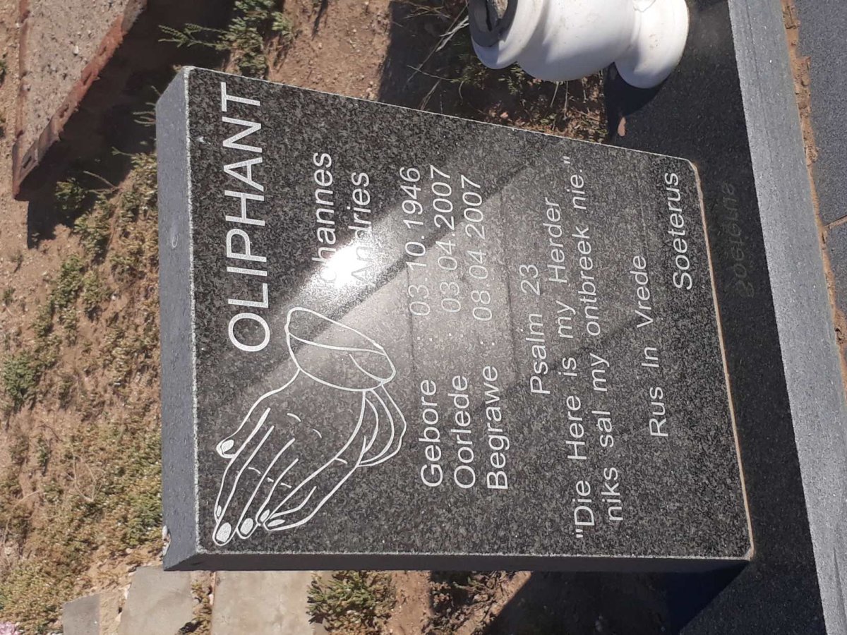 OLIPHANT Johannes Andries 1946-2007