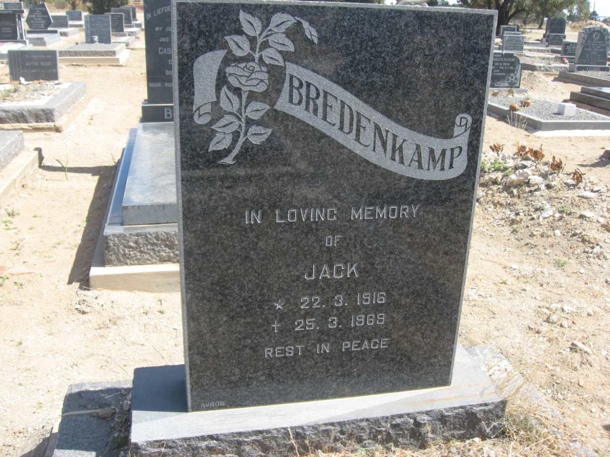 BREDENKAMP Jack 1916-1969
