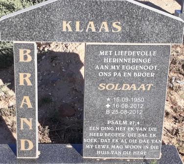 BRAND Klaas 1950-2012