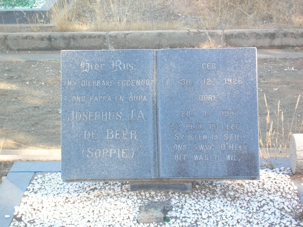 BEER Josephus J.A., de 1926-1997