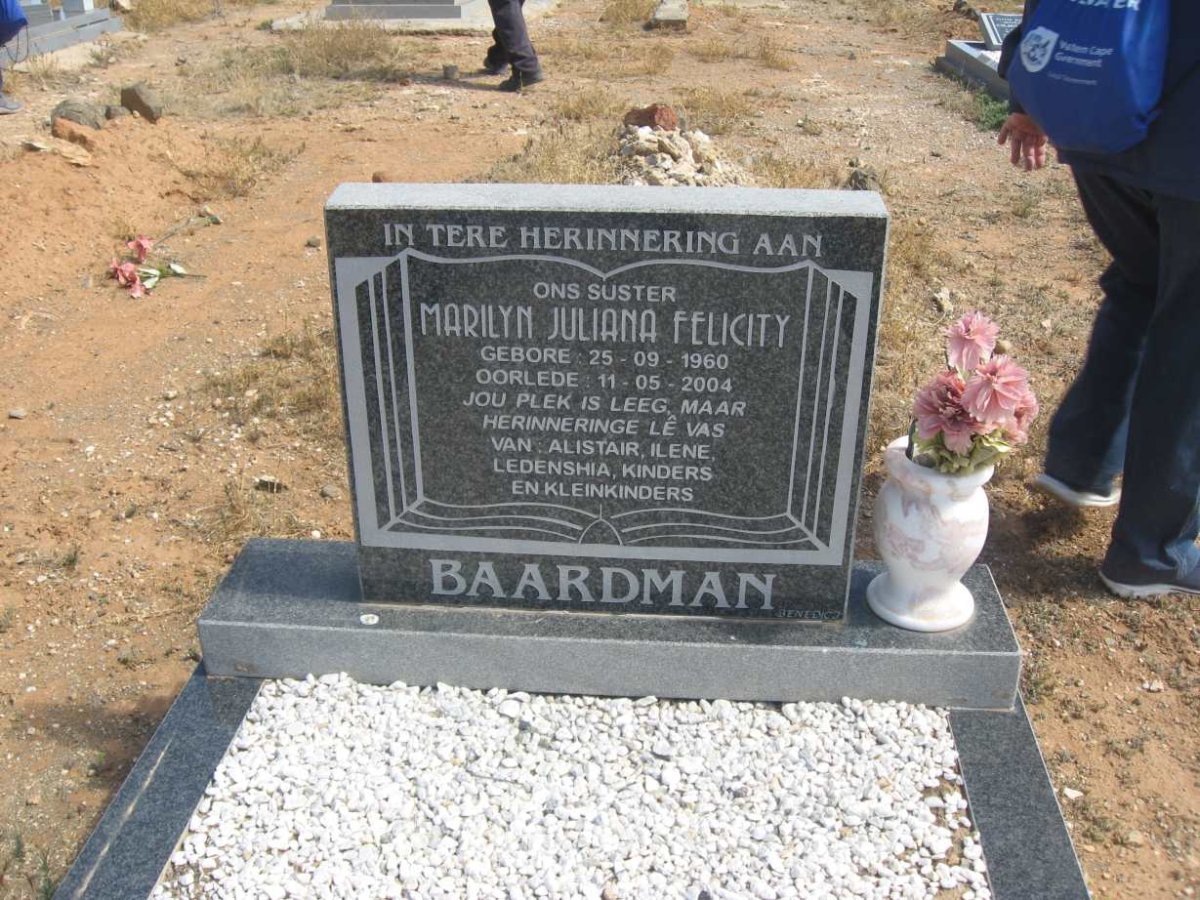 BAARDMAN Marilyn Juliana Felicity 1960-2004