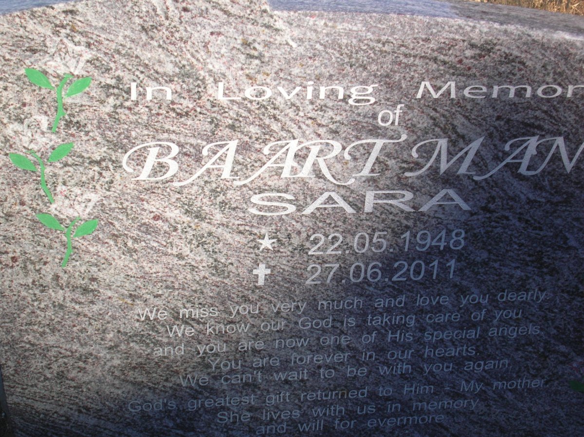 BAARTMAN Sara 1948-2011