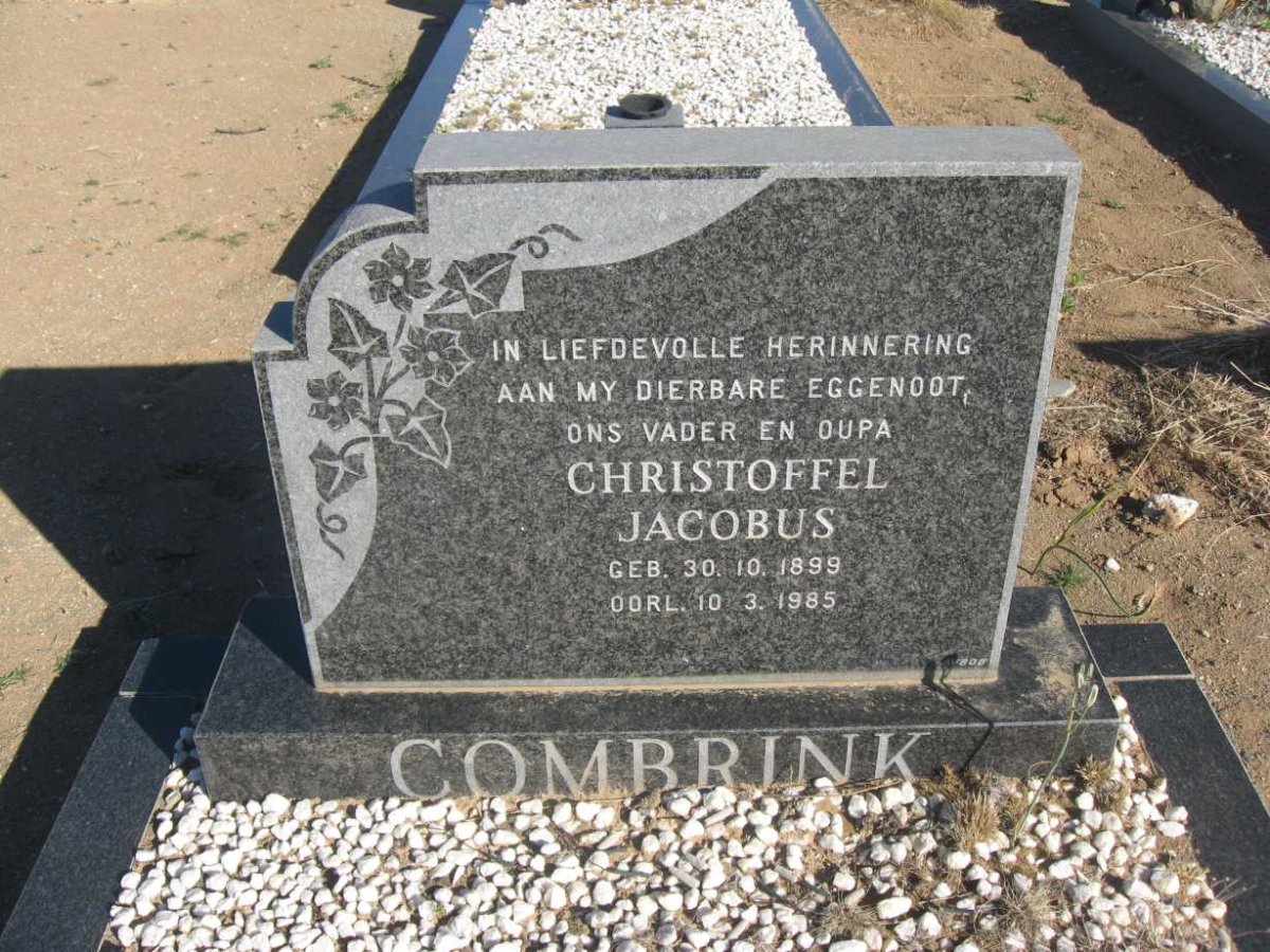 COMBRINK Christoffel Jacobus 1899-1985 