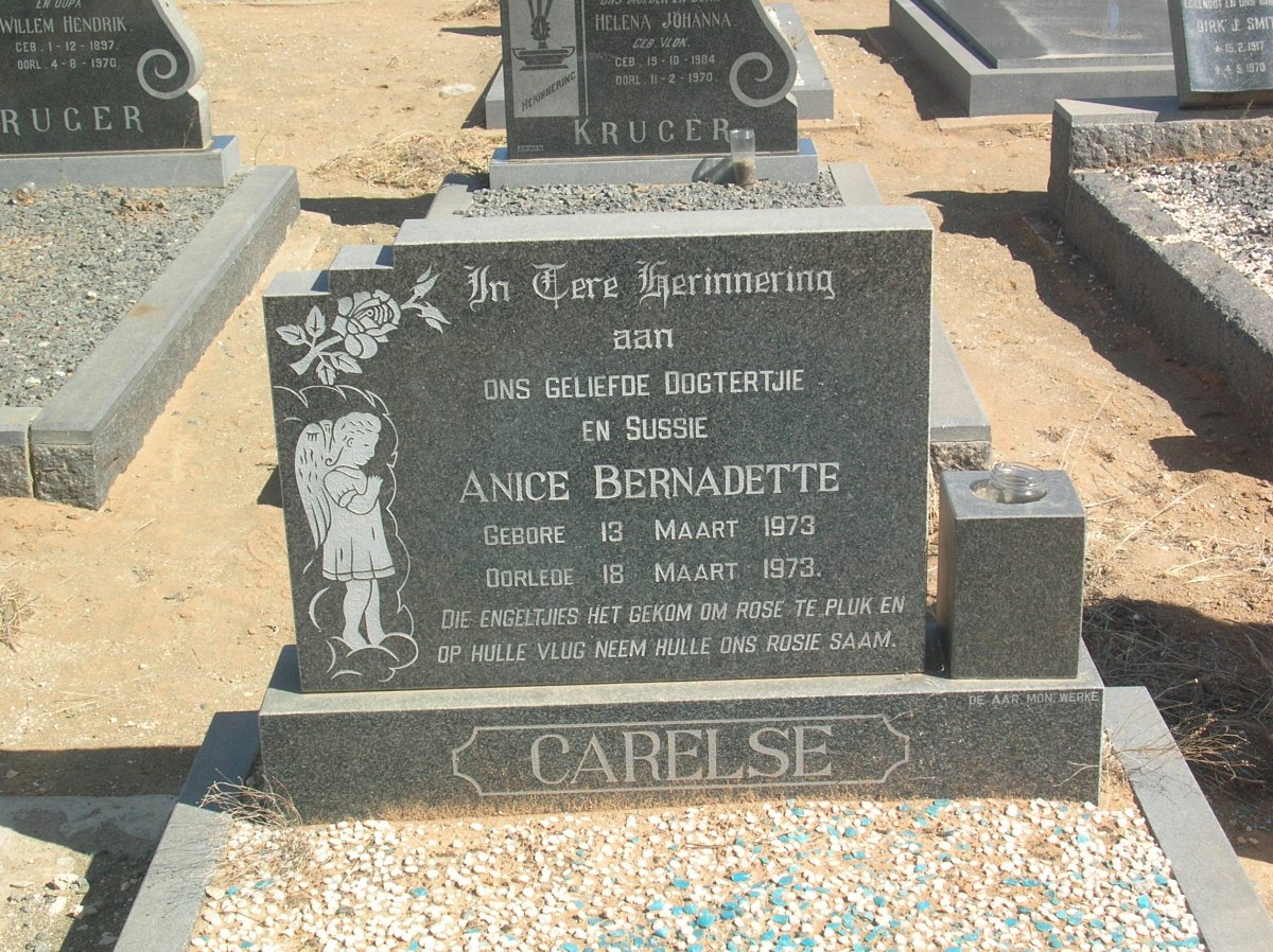 CARELSE Anice Bernadette 1973-1973