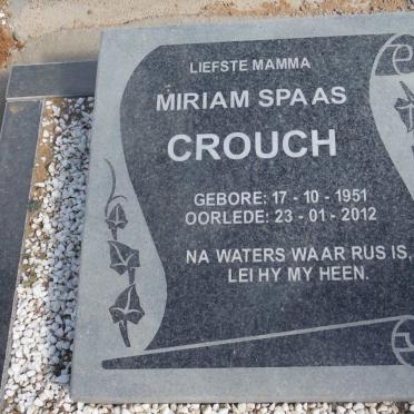 CROUCH Miriam Spaas 1951-2012