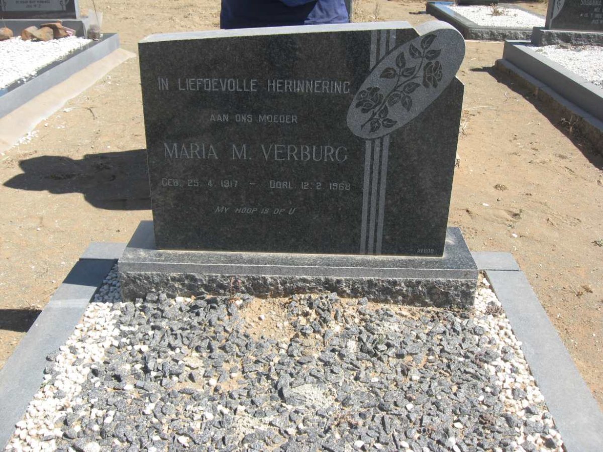 VERBURG Maria M. 1917-1968