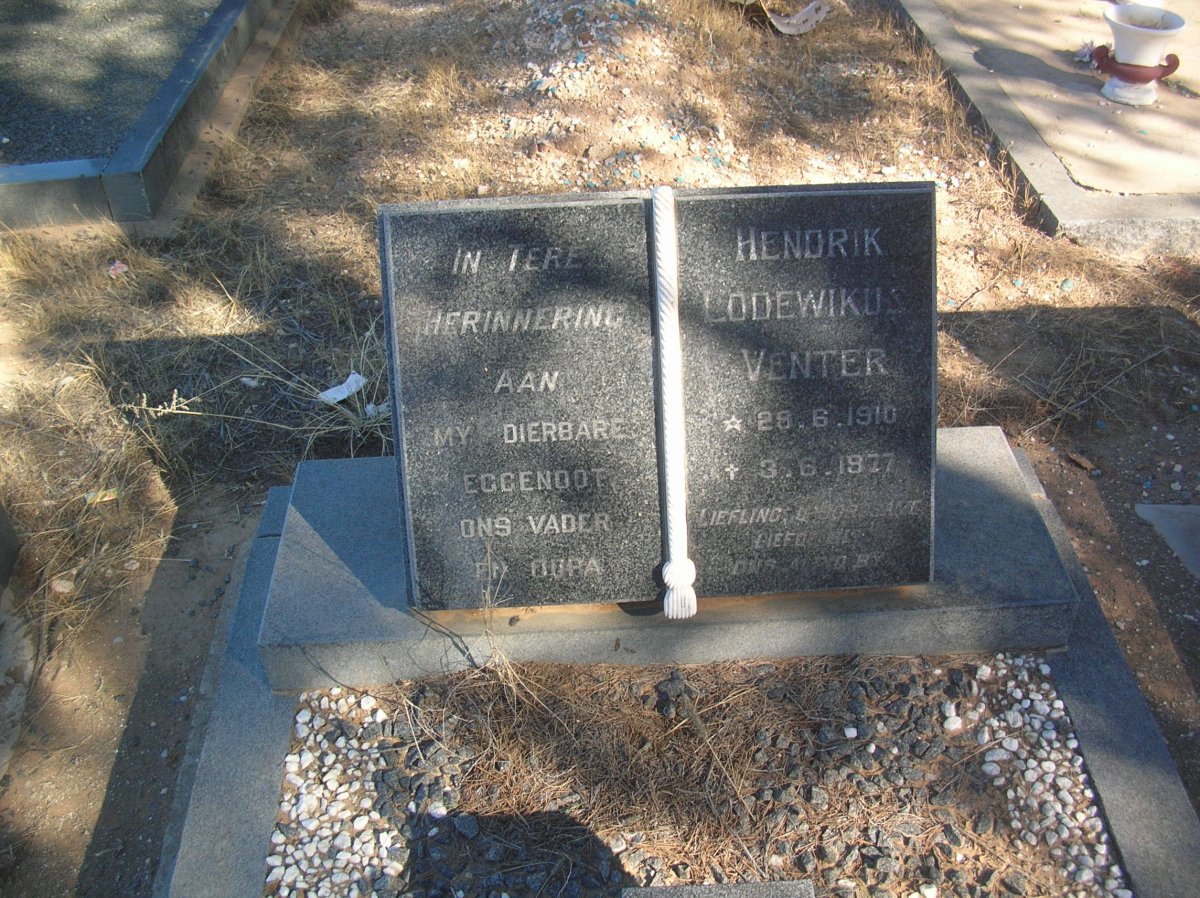 VENTER Hendrik Lodewikus 1910-1977
