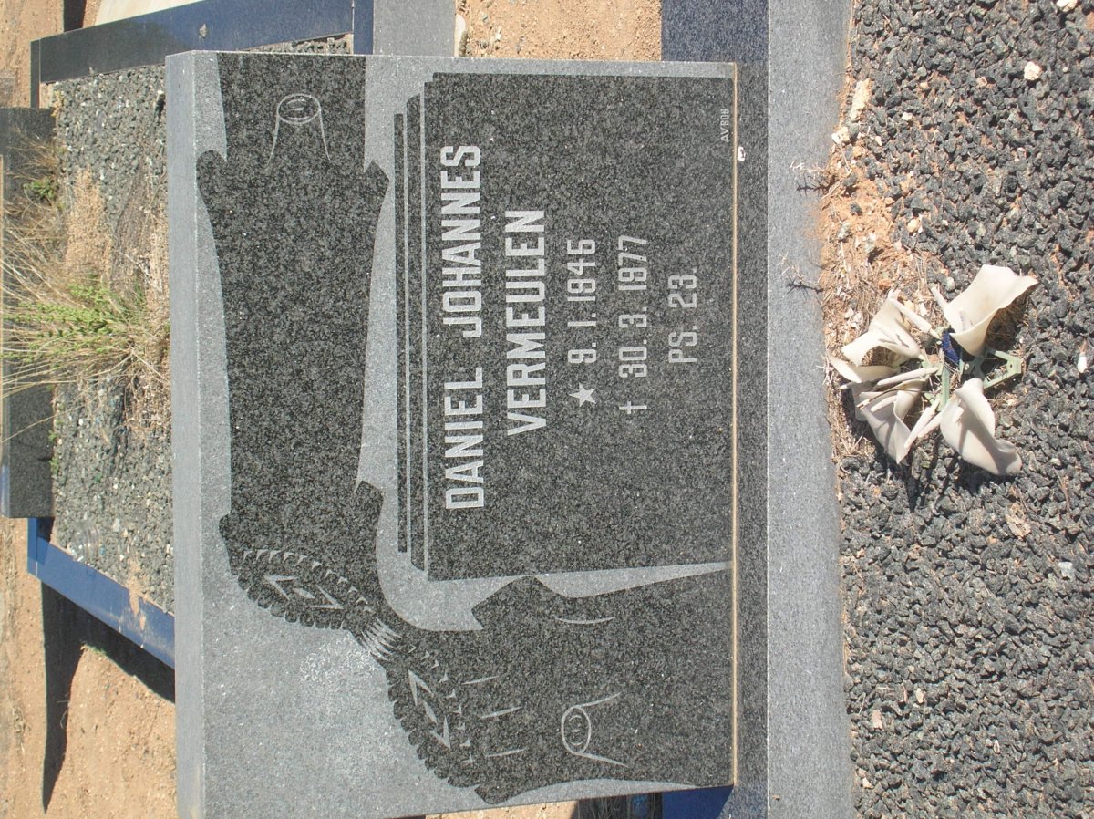 VERMEULEN Daniel Johannes 1945-1977