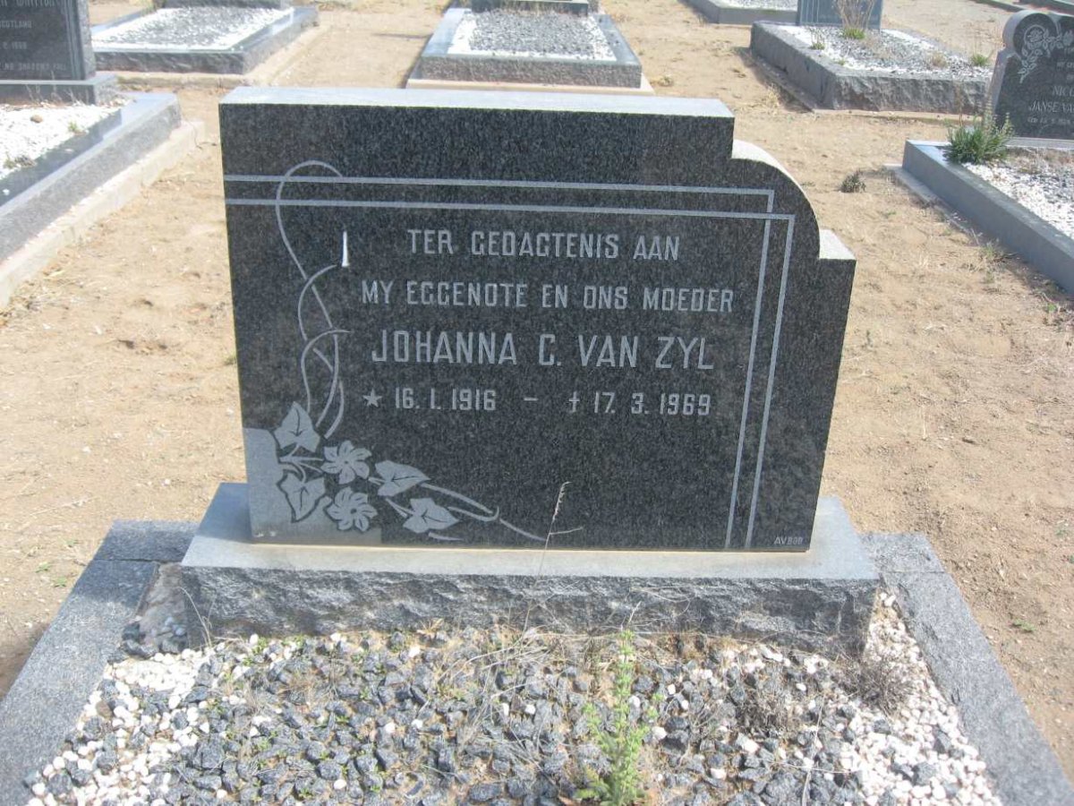 ZYL Johanna C., van 1916-1969