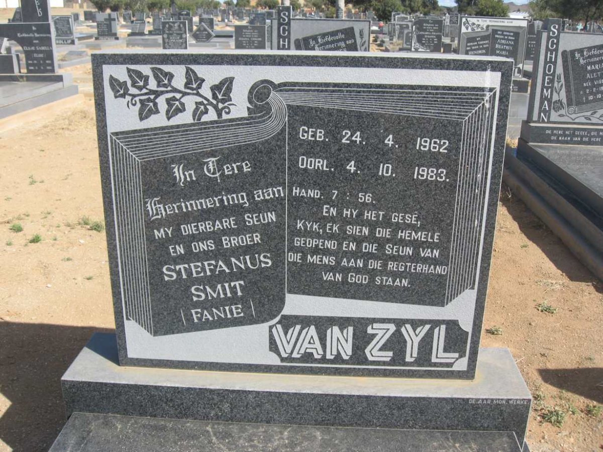 ZYL Stefanus Smit, van 1962-1983