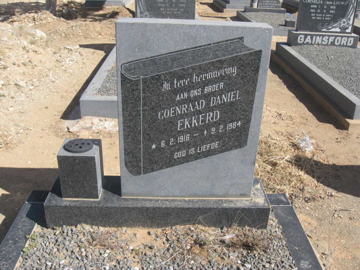 EKKERD Coenraad Daniel 1916-1984