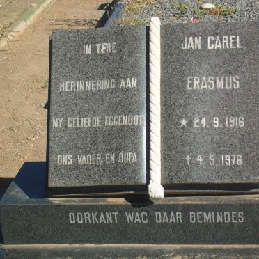 ERASMUS Jan Carel 1916-1976