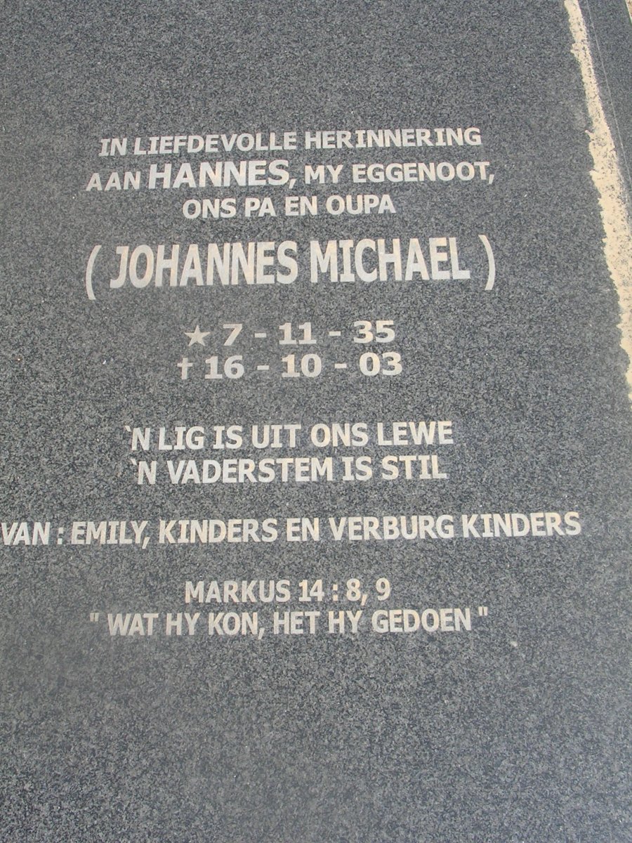 ETSEBETH Johannes Michael 1935-2003