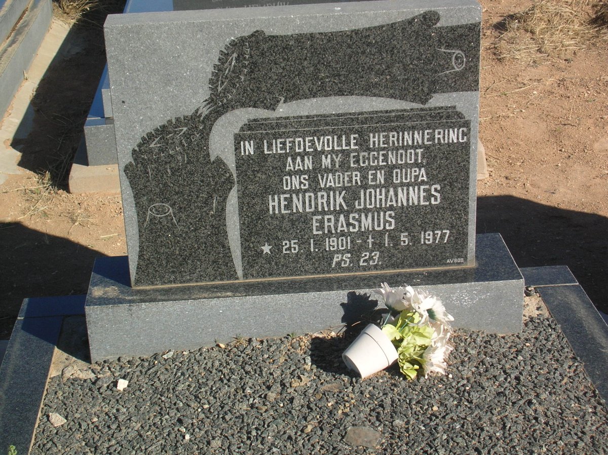 ERASMUS Hendrik Johannes 1901-1977