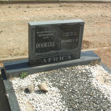 AFRICA Doortjie 1935-1999