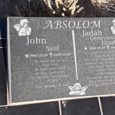 ABSOLOM John Saul 2007-2007 :: ABSOLOM Jadah Genevieve Elizabeth 2009-2012