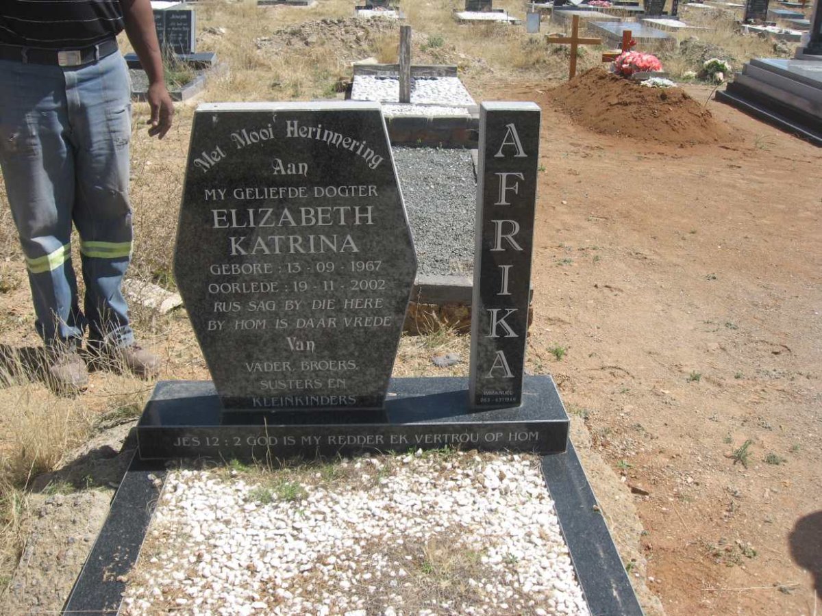 AFRIKA Elizabeth Katrina 1967-2002