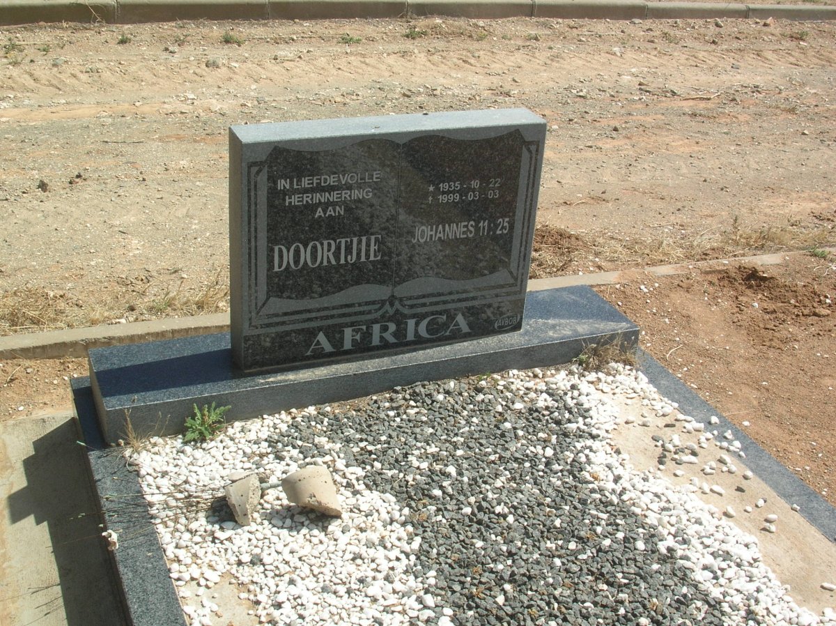 AFRICA Doortjie 1935-1999