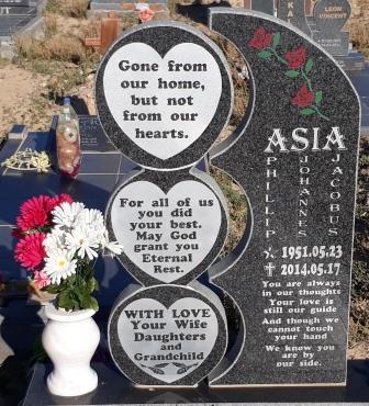 ASIA Phillip Johannes Jacobus 1951-2014