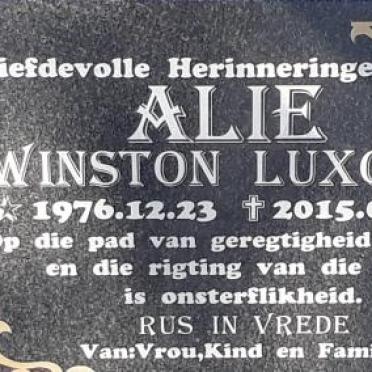 ALIE Winston Luxolo 1976-2015