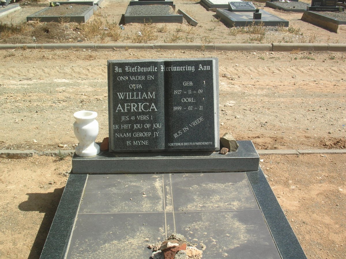 AFRICA William 1927-1999 