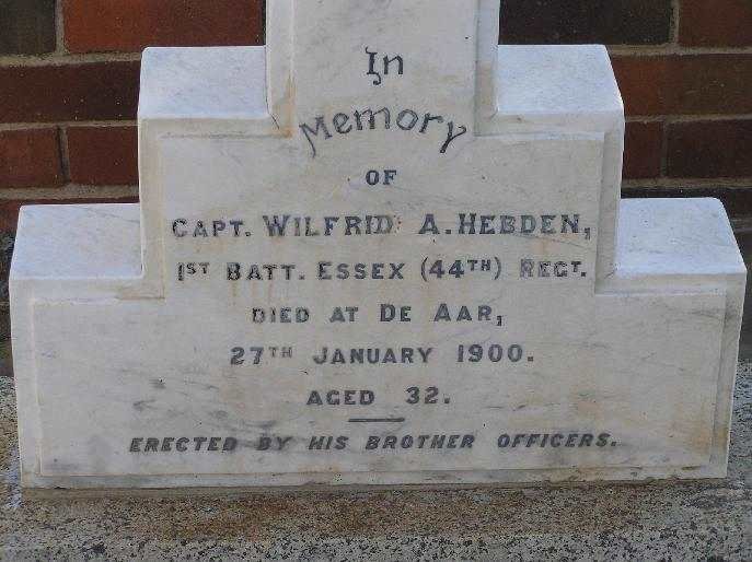 HEBDEN Wilfrid A. -1900