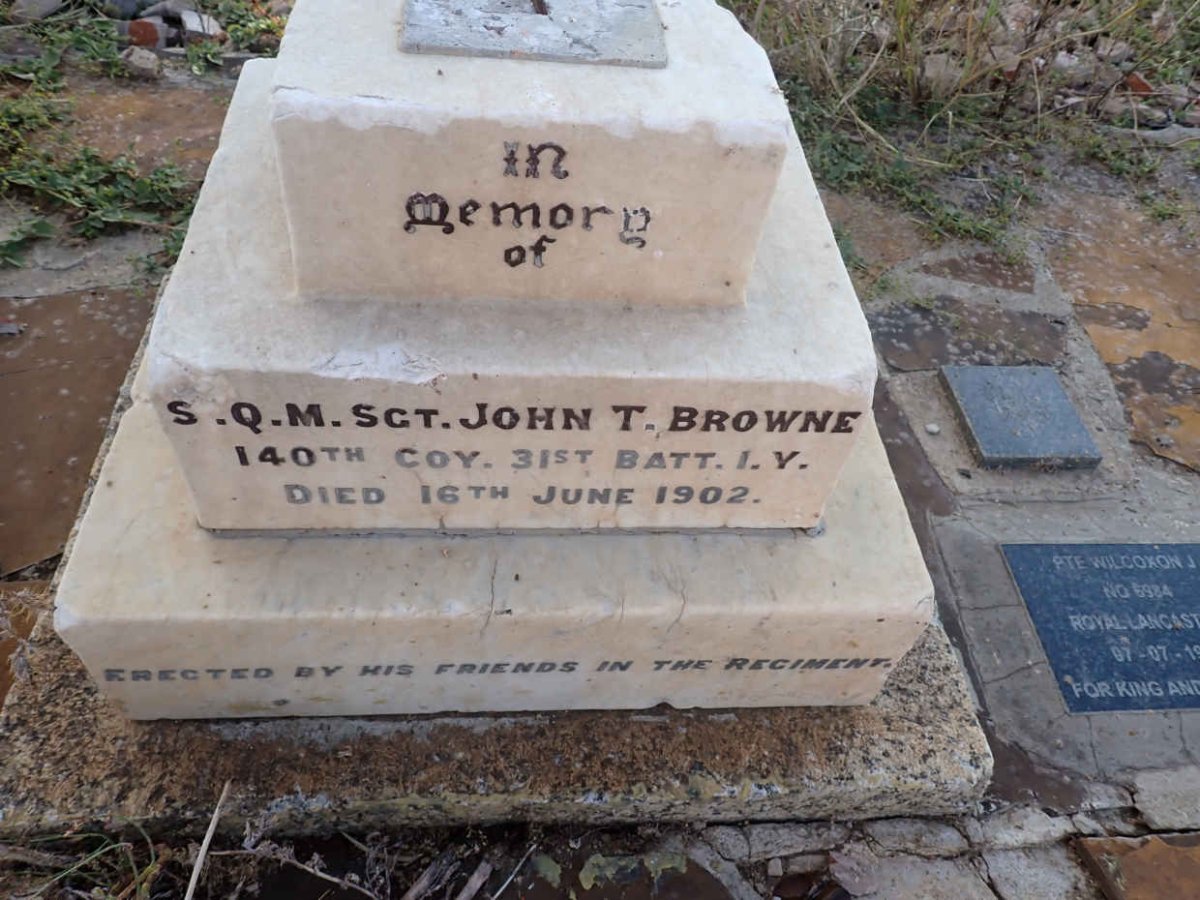 BROWNE John T. -1902