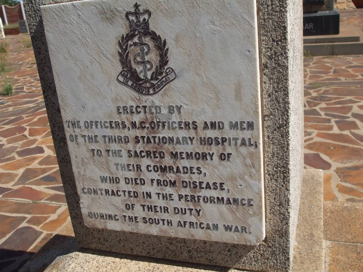 Plaque erected to men who died of disease at Third Stationary Hospital_2