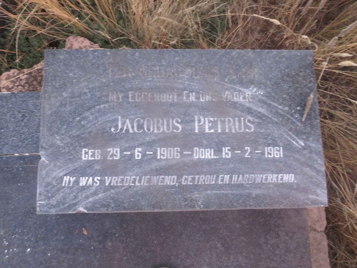 ? Jacobus Petrus 1906-1961