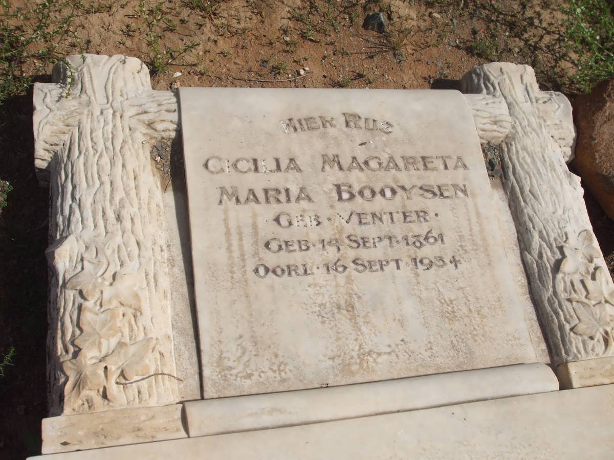BOOYSEN Cicilia Magareta Maria nee VENTER 1861-1934