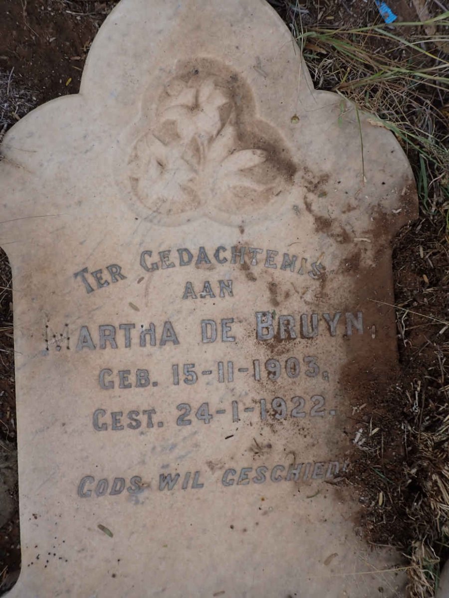 BRUYN Martha, de 1903-1922