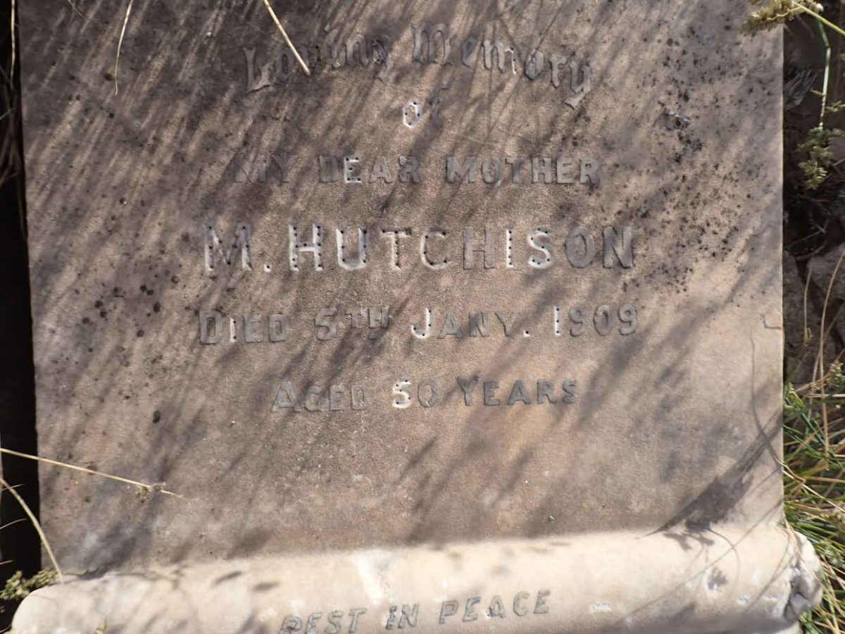 HUTCHISON M. -1909