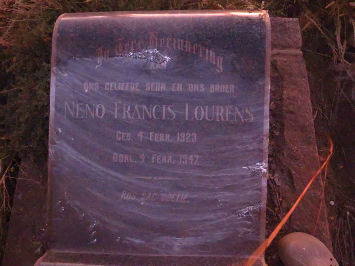 LOURENS Neno Francis 1923-1947