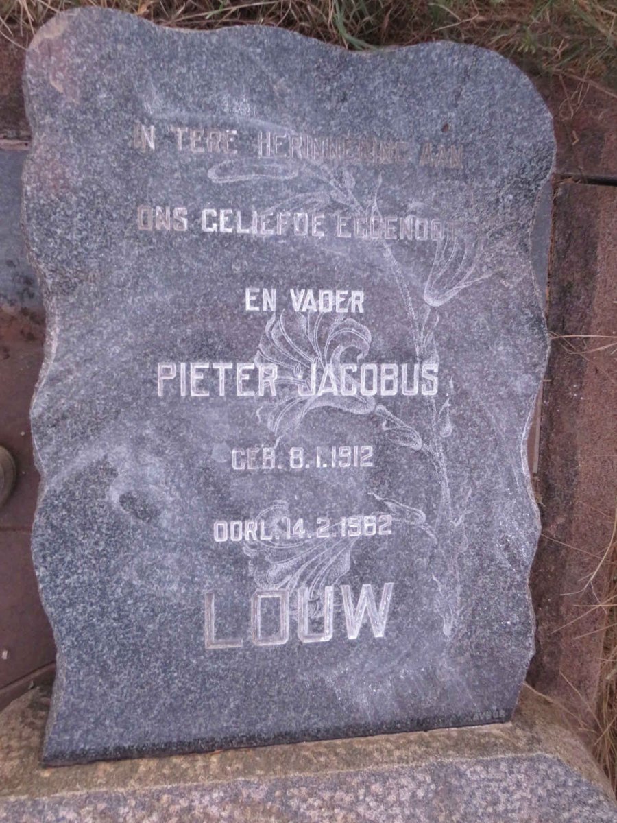 LOUW Pieter Jacobus 1912-1962