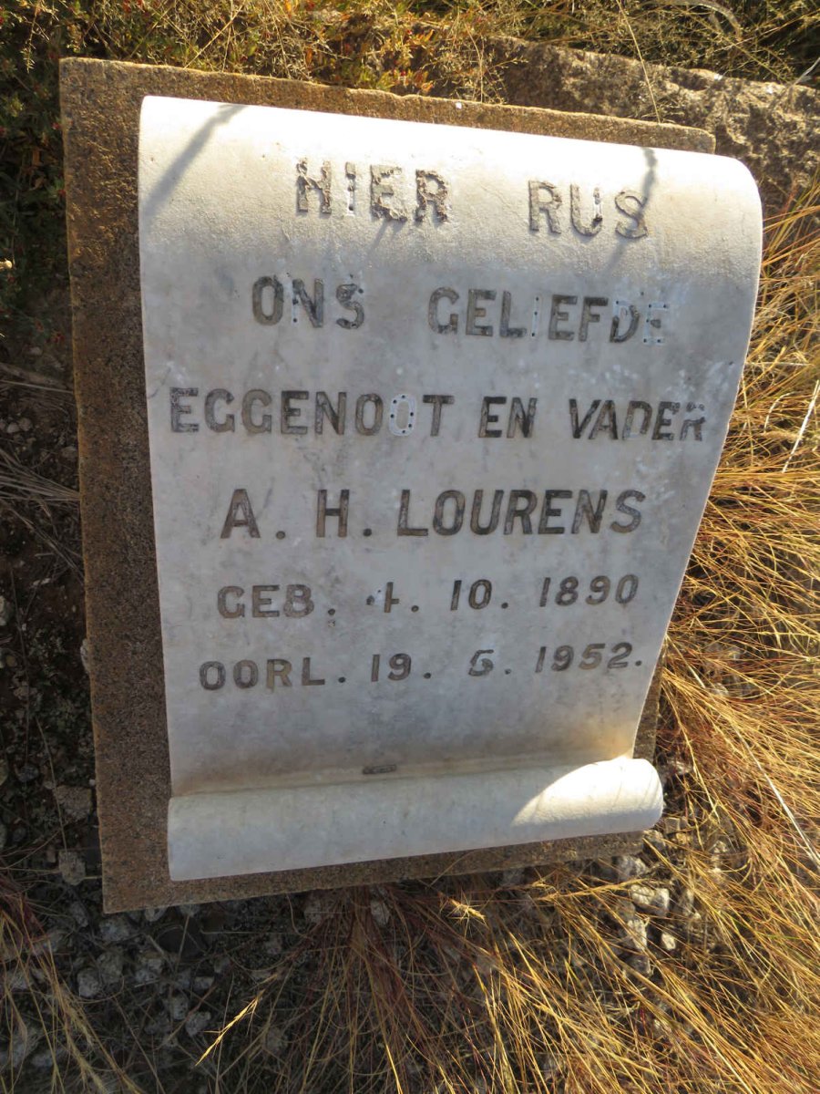 LOURENS A.H. 1890-1952