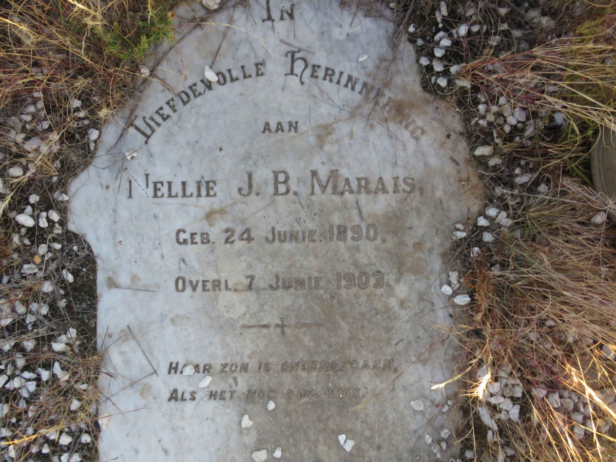MARAIS Nellie J.B. 1890-1902